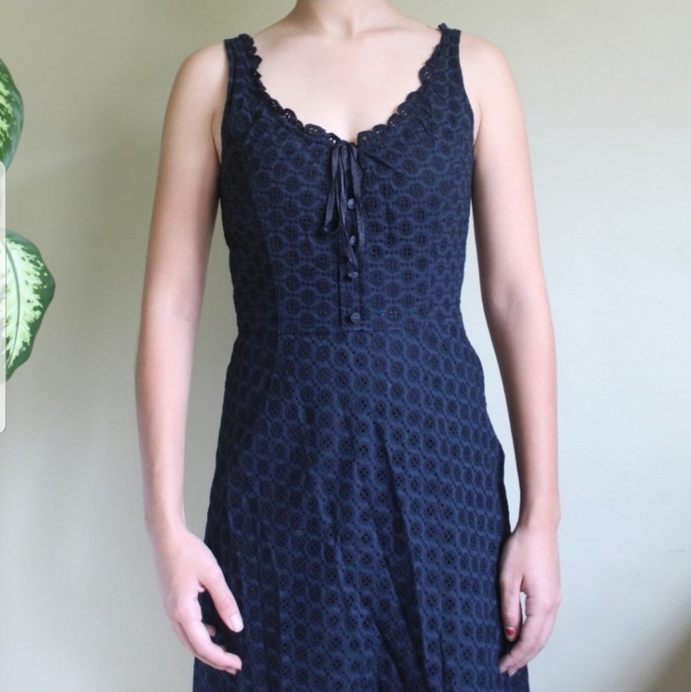 Vintage dark navy dress.